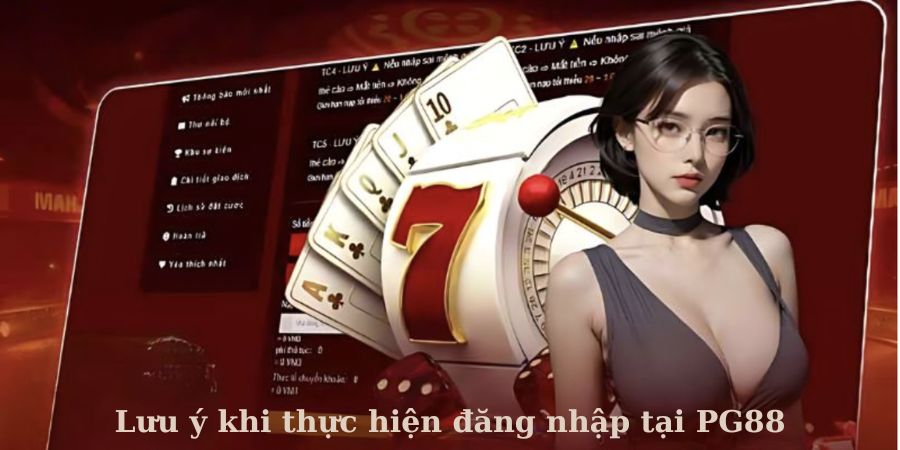 Một vài điều cần chú ý khi đăng nhập PG88